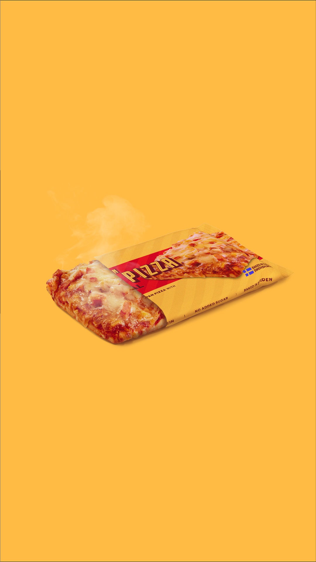 Proteinpizza Original Ham & Cheese – Rykande färsk, med svensk skinka och ost. Perfekt för en hälsosam och proteinrik måltid.