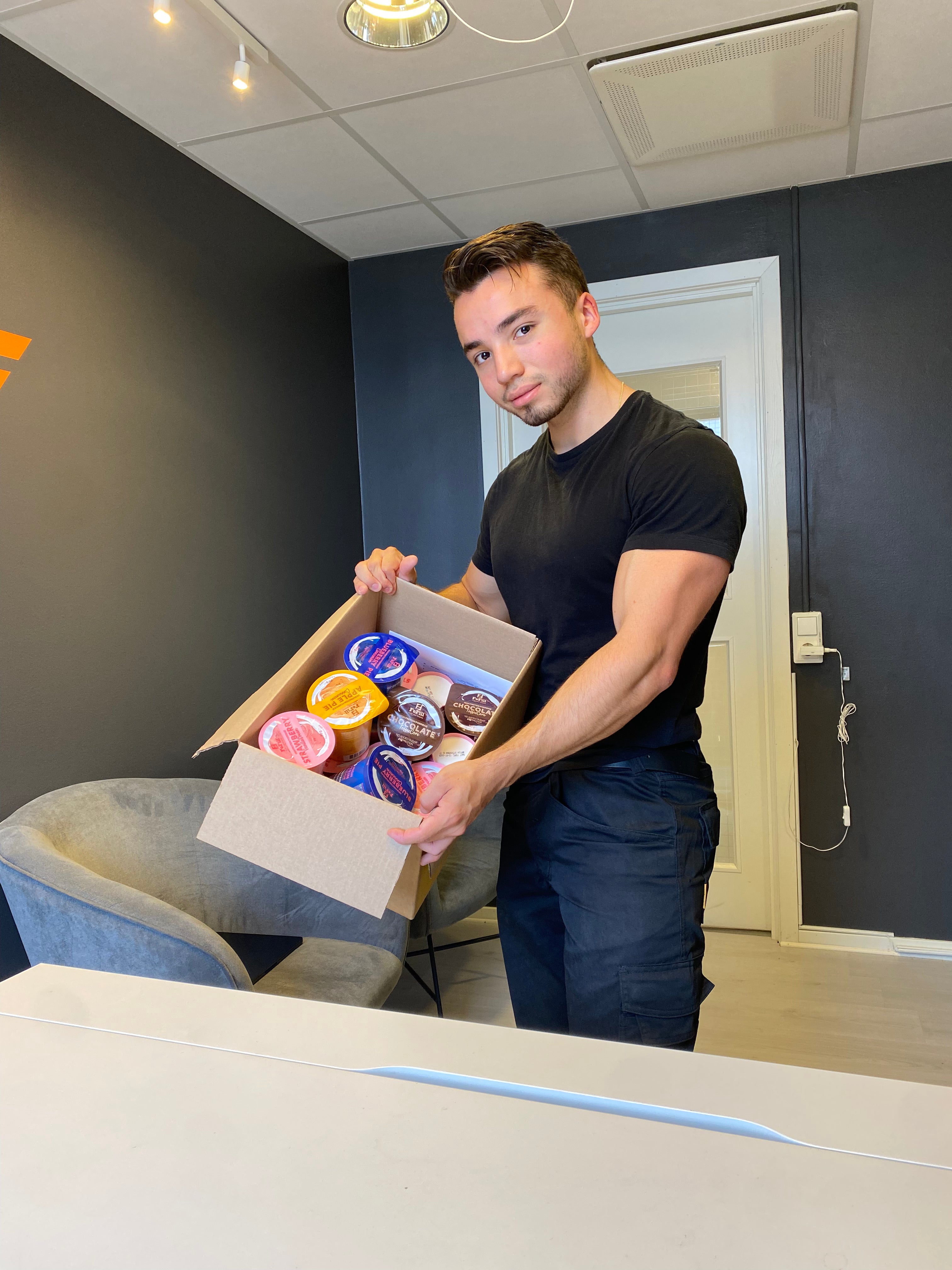 Vältränad kille med produkter från FoFill 
