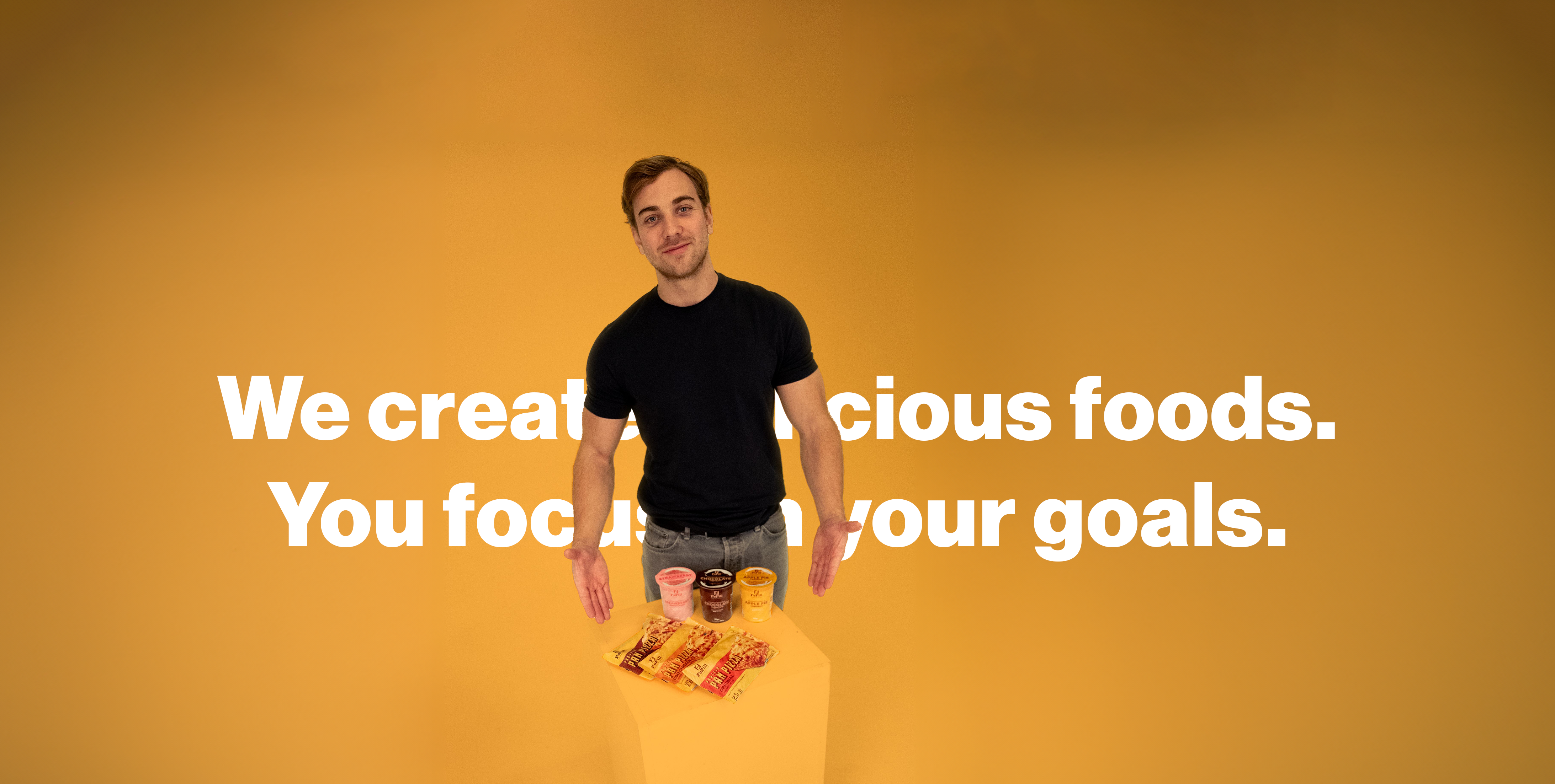 SampeV2 med fofills produkter, proteingröt och proteinpizza