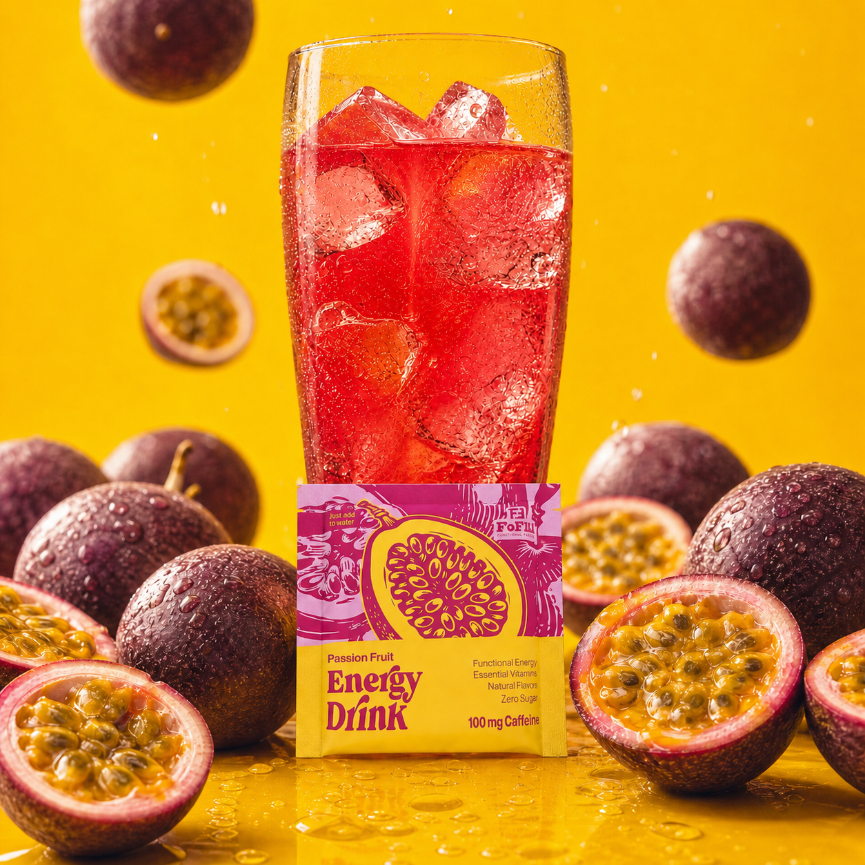 Energibrustablett - Passion fruit